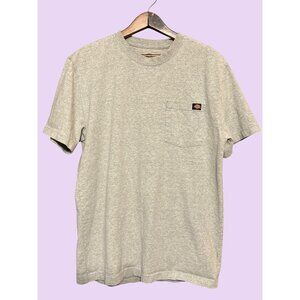 Dickies Mens Grey Pocket T-Shirt M Cotton Blend Comfortable Casual Wear